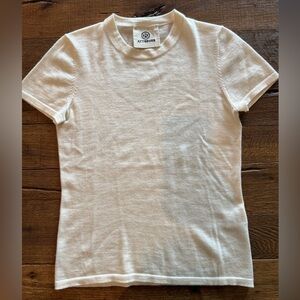 ATTIRESS Women's Cream Crew Neck Sweater